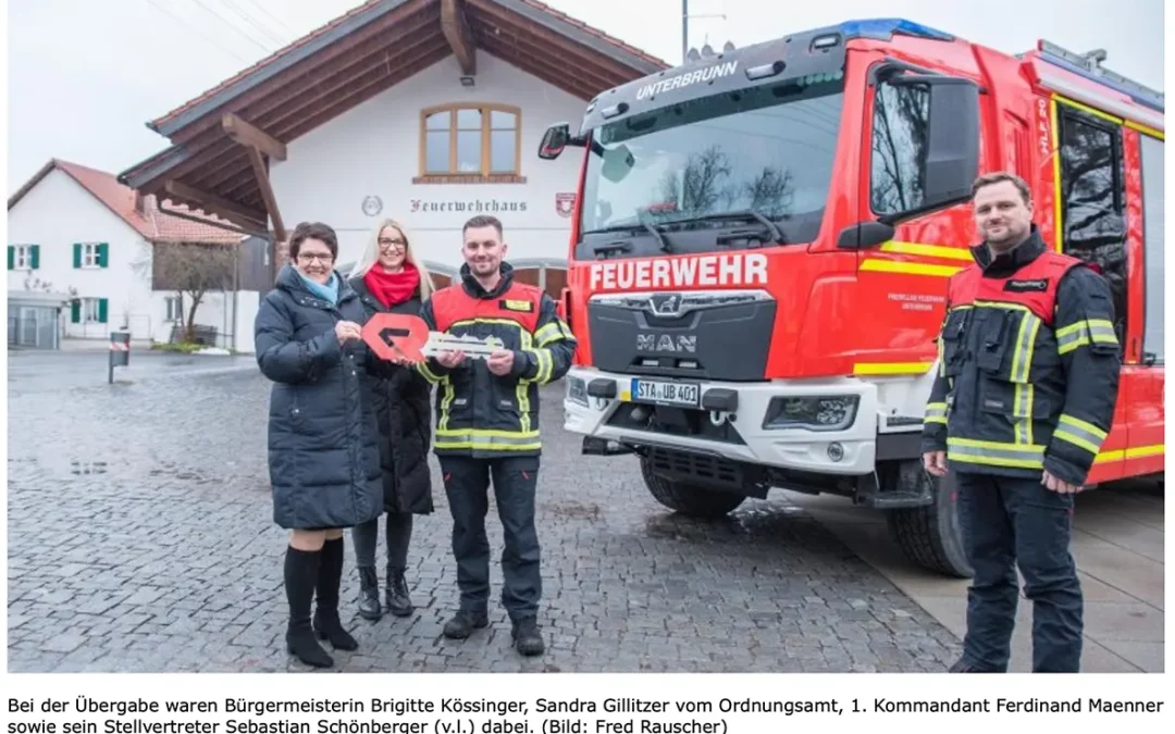 Neues Löschfahrzeug für Feuerwehr Unterbrunn