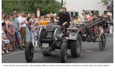 Unterbrunn feiert 150 Jahre Freiwillige Feuerwehr