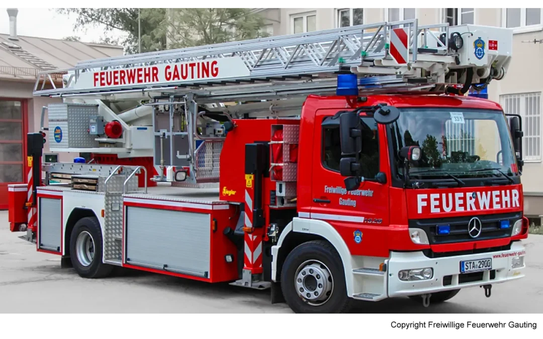 Unterbrunner Jugendfeuerwehr in großer Höhe